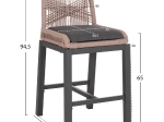 ΣΚΑΜΠΟ ΜΠΑΡ ΜΕΣ.ΥΨΟΥΣ HOWARD HM5791.21 ΑΝΘΡΑΚΙ ΑΛΟΥΜΙΝΙΟ--ΜΠΕΖ ΣΧΟΙΝΙ 47,5x55x94,5Υεκ