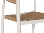 ΠΟΛΥΘΡΟΝΑ ΑΛΟΥΜΙΝΙΟΥ GRET HM5854.01 ΛΕΥΚΗ PE RATTAN ΜΠΕΖ 56x55,5x78Υεκ.