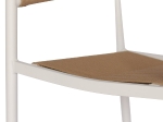 ΠΟΛΥΘΡΟΝΑ ΑΛΟΥΜΙΝΙΟΥ GRET HM5854.01 ΛΕΥΚΗ PE RATTAN ΜΠΕΖ 56x55,5x78Υεκ.