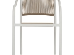 ΠΟΛΥΘΡΟΝΑ ΑΛΟΥΜΙΝΙΟΥ ΛΕΥΚΟ ΜΕ PE RATTAN WICKER HM5856.01 57x63x80Yεκ.