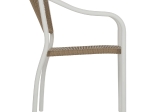 ΠΟΛΥΘΡΟΝΑ ΑΛΟΥΜΙΝΙΟΥ ΛΕΥΚΟ ΜΕ PE RATTAN WICKER HM5856.01 57x63x80Yεκ.