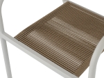 ΠΟΛΥΘΡΟΝΑ ΑΛΟΥΜΙΝΙΟΥ ΛΕΥΚΟ ΜΕ PE RATTAN WICKER HM5856.01 57x63x80Yεκ.