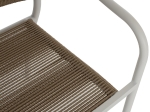 ΠΟΛΥΘΡΟΝΑ ΑΛΟΥΜΙΝΙΟΥ ΛΕΥΚΟ ΜΕ PE RATTAN WICKER HM5856.01 57x63x80Yεκ.