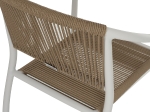 ΠΟΛΥΘΡΟΝΑ ΑΛΟΥΜΙΝΙΟΥ ΛΕΥΚΟ ΜΕ PE RATTAN WICKER HM5856.01 57x63x80Yεκ.
