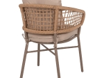 ΠΟΛΥΘΡΟΝΑ ΑΛΟΥΜΙΝΙΟΥ ΜΟΚΑ ΕΠΑΓΓΕΛΜ. RATTAN & ΜΑΞΙΛΑΡΙ ΜΠΕΖ HM5863.02 60x56x84 εκ.