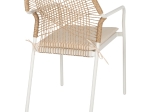 ΠΟΛΥΘΡΟΝΑ ΑΛΟΥΜΙΝΙΟΥ TROTTER HM5865.12 ΛΕΥΚΟΣ ΣΚΕΛΕΤΟΣ ΜΕ WICKER ΜΠΕΖ & ΕΚΡΟΥ ΜΑΞΙΛΑΡΙ