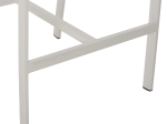 ΣΚΑΜΠΟ ΑΛΟΥΜΙΝΙΟΥ ΛΕΥΚΟ ΜΕ ΜΠΡΑΤΣΑ RATTAN & TEXTLINE 56x58x105Yεκ. HM5892.22
