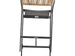 ΣΚΑΜΠΟ ΑΛΟΥΜΙΝΙΟΥ ΜΑΥΡΟ ΜΕ ΜΠΡΑΤΣΑ RATTAN & TEXTLINE 56x58x105Yεκ.HM5892.25