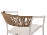 ΣΚΑΜΠΟ ΑΛΟΥΜΙΝΙΟΥ ΛΕΥΚΟ HM5892.32 ΜΕΣ. ΥΨΟΥΣ-ΜE RATTAN & TΕΧΤLINE 57x57x99,5Yεκ.