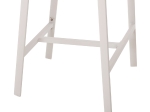 ΣΚΑΜΠΟ ΑΛΟΥΜΙΝΙΟΥ ΛΕΥΚΟ HM5892.32 ΜΕΣ. ΥΨΟΥΣ-ΜE RATTAN & TΕΧΤLINE 57x57x99,5Yεκ.