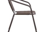 ΠΟΛΥΘΡΟΝΑ ΕΞ.ΧΩΡΟΥ LEDAN HM5977.02 ΜΕΤΑΛΛO & TEXTILENE ΚΑΦΕ 55x58x72Υεκ.