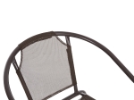 ΠΟΛΥΘΡΟΝΑ ΕΞ.ΧΩΡΟΥ LEDAN HM5977.02 ΜΕΤΑΛΛO & TEXTILENE ΚΑΦΕ 55x58x72Υεκ.
