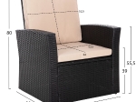 ΣΑΛΟΝΙ ΕΞ.ΧΩΡΟΥ 4ΤΜΧ THORE HM5978 ΣΥΝΘ. RATTAN ΜΑΥΡΟ-ΜΠΕΖ ΜΑΞΙΛΑΡΙΑ