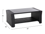 ΣΑΛΟΝΙ ΕΞ.ΧΩΡΟΥ 4ΤΜΧ THORE HM5978 ΣΥΝΘ. RATTAN ΜΑΥΡΟ-ΜΠΕΖ ΜΑΞΙΛΑΡΙΑ