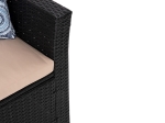 ΣΑΛΟΝΙ ΕΞ.ΧΩΡΟΥ 4ΤΜΧ THORE HM5978 ΣΥΝΘ. RATTAN ΜΑΥΡΟ-ΜΠΕΖ ΜΑΞΙΛΑΡΙΑ