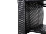ΣΑΛΟΝΙ ΕΞ.ΧΩΡΟΥ 4ΤΜΧ THORE HM5978 ΣΥΝΘ. RATTAN ΜΑΥΡΟ-ΜΠΕΖ ΜΑΞΙΛΑΡΙΑ