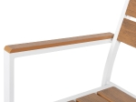 ΠΟΛΥΘΡΟΝΑ ΑΛΟΥΜΙΝΙΟΥ SAGA HM5981.01 ΛΕΥΚΗ-POLYWOOD ΣΕ ΦΥΣΙΚΟ 55x55x86Υεκ.