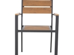 ΠΟΛΥΘΡΟΝΑ ΑΛΟΥΜΙΝΙΟΥ SAGA HM5981.03 ΑΝΘΡΑΚΙ-POLYWOOD ΣΕ ΦΥΣΙΚΟ 55x55x86Υεκ.