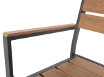 ΠΟΛΥΘΡΟΝΑ ΑΛΟΥΜΙΝΙΟΥ SAGA HM5981.03 ΑΝΘΡΑΚΙ-POLYWOOD ΣΕ ΦΥΣΙΚΟ 55x55x86Υεκ.