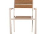 ΠΟΛΥΘΡΟΝΑ ΑΛΟΥΜΙΝΙΟΥ SAGA HM5981.04 ΣΑΜΠΑΝΙ-POLYWOOD ΣΕ ΦΥΣΙΚΟ 55x55x86Υεκ.