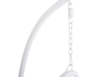 ΚΡΕΜΑΣΤΗ ΠΟΛΥΘΡΟΝΑ ΦΩΛΙΑ MILLIE HM5996.03 ΜΕΤΑΛΛΟ-ΣΥΝΘ.RATTAN ΛΕΥΚΟ Φ95x195Υεκ.