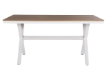 ΤΡΑΠΕΖΙ ΑΛΟΥΜΙΝΙΟΥ ΟΡΘΟΓΩΝΙΟ TAWNEE HM6037.02 ΛΕΥΚΟ-POLYWOOD ΦΥΣΙΚΟ 150x89,5x73Υεκ