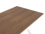 ΤΡΑΠΕΖΙ ΑΛΟΥΜΙΝΙΟΥ ΟΡΘΟΓΩΝΙΟ TAWNEE HM6037.02 ΛΕΥΚΟ-POLYWOOD ΦΥΣΙΚΟ 150x89,5x73Υεκ
