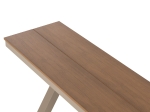 ΠΑΓΚΑΚΙ ΑΛΟΥΜΙΝΙΟΥ TAWNEE HM6038.04 ΣΑΜΠΑΝΙ-POLYWOOD ΚΑΘΙΣΜΑ ΦΥΣΙΚΟ 150x36x45Υεκ.
