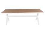 ΤΡΑΠΕΖΙ ΑΛΟΥΜΙΝΙΟΥ ΟΡΘΟΓΩΝΙΟ TAWNEE HM6039.02 ΛΕΥΚΟ-POLYWOOD ΦΥΣΙΚΟ 219,5x89,5x73Υ