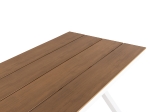ΤΡΑΠΕΖΙ ΑΛΟΥΜΙΝΙΟΥ ΟΡΘΟΓΩΝΙΟ TAWNEE HM6039.02 ΛΕΥΚΟ-POLYWOOD ΦΥΣΙΚΟ 219,5x89,5x73Υ
