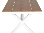 ΤΡΑΠΕΖΙ ΑΛΟΥΜΙΝΙΟΥ ΟΡΘΟΓΩΝΙΟ TAWNEE HM6039.02 ΛΕΥΚΟ-POLYWOOD ΦΥΣΙΚΟ 219,5x89,5x73Υ