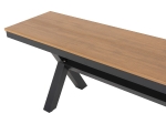 ΠΑΓΚΑΚΙ ΑΛΟΥΜΙΝΙΟΥ TAWNEE HM6040.01 ΑΝΘΡΑΚΙ-POLYWOOD ΚΑΘΙΣΜΑ ΦΥΣΙΚΟ 220x36x44,5Υεκ.
