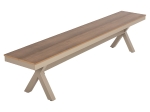 ΠΑΓΚΑΚΙ ΑΛΟΥΜΙΝΙΟΥ TAWNEE HM6040.04 ΣΑΜΠΑΝΙ-POLYWOOD ΚΑΘΙΣΜΑ ΦΥΣΙΚΟ 220x36x44,5Υεκ.