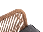 ΠΟΛΥΘΡΟΝΑ TOPIN HM6048.01 ΑΛΟΥΜΙΝΙΟ ΛΕΥΚΟ-P.E. RATTAN ΑΝΟΙΧΤΟ ΚΑΦΕ-ΜΑΞΙΛΑΡΙ ΓΚΡΙ 58x60x83Υ εκ