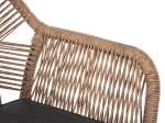ΠΟΛΥΘΡΟΝΑ TOPIN HM6048.03 ΑΛΟΥΜΙΝΙΟ ΑΝΘΡΑΚΙ-P.E. RATTAN ΜΠΕΖ-ΜΑΞΙΛΑΡΙ ΑΝΘΡΑΚΙ