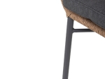 ΠΟΛΥΘΡΟΝΑ TOPIN HM6048.03 ΑΛΟΥΜΙΝΙΟ ΑΝΘΡΑΚΙ-P.E. RATTAN ΜΠΕΖ-ΜΑΞΙΛΑΡΙ ΑΝΘΡΑΚΙ