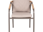 ΠΟΛΥΘΡΟΝΑ MAERLY HM6051.04 ΣΑΜΠΑΝΙ ΑΛΟΥΜΙΝΙΟ-P.E.RATTAN ΦΥΣΙΚΟ-ΜΑΞΙΛΑΡΙΑ ΜΠΕΖ 55,5x62,5x85Υ εκ.