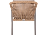 ΠΟΛΥΘΡΟΝΑ MAERLY HM6051.04 ΣΑΜΠΑΝΙ ΑΛΟΥΜΙΝΙΟ-P.E.RATTAN ΦΥΣΙΚΟ-ΜΑΞΙΛΑΡΙΑ ΜΠΕΖ 55,5x62,5x85Υ εκ.