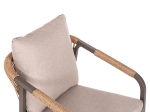 ΠΟΛΥΘΡΟΝΑ MAERLY HM6051.04 ΣΑΜΠΑΝΙ ΑΛΟΥΜΙΝΙΟ-P.E.RATTAN ΦΥΣΙΚΟ-ΜΑΞΙΛΑΡΙΑ ΜΠΕΖ 55,5x62,5x85Υ εκ.