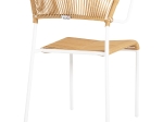 ΚΑΡΕΚΛΑ SUKI HM6053.01 ΜΕΤΑΛΛO ΛΕΥΚΟ KAI ΣΥΝΘ. RATTAN ΣΕ ΦΥΣΙΚΟ 54x62x80Υεκ