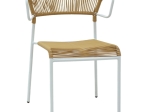 ΚΑΡΕΚΛΑ SUKI HM6053.01 ΜΕΤΑΛΛO ΛΕΥΚΟ KAI ΣΥΝΘ. RATTAN ΣΕ ΦΥΣΙΚΟ 54x62x80Υεκ