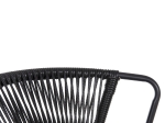 ΚΑΡΕΚΛΑ SUKI HM6053.02 ΜΕΤΑΛΛO KAI ΣΥΝΘΕΤΙΚΟ RATTAN ΣΕ ΜΑΥΡΟ 54x62x80Υεκ