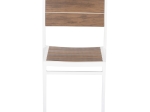 ΚΑΡΕΚΛΑ ΑΛΟΥΜΙΝΙΟΥ SAGA HM6063.01 ΛΕΥΚΗ ΜΕ POLYWOOD 46x52x86Υεκ.