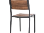 ΚΑΡΕΚΛΑ ΑΛΟΥΜΙΝΙΟΥ SAGA HM6063.02 ΣΚΟΥΡΟ ΓΚΡΙ ΜΕ POLYWOOD 46x52x86Υεκ.