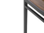 ΚΑΡΕΚΛΑ ΑΛΟΥΜΙΝΙΟΥ SAGA HM6063.02 ΣΚΟΥΡΟ ΓΚΡΙ ΜΕ POLYWOOD 46x52x86Υεκ.