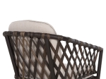 ΠΟΛΥΘΡΟΝΑ ΑΛΟΥΜΙΝΙΟΥ BOLLY HM6080 ΚΑΦΕ-ΣΥΝΘ.RATTAN ΚΑΦΕ-ΜΠΕΖ ΜΑΞΙΛΑΡΙΑ 58,5x67x86Υεκ
