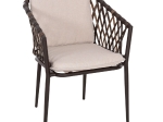 ΠΟΛΥΘΡΟΝΑ ΑΛΟΥΜΙΝΙΟΥ BOLLY HM6080 ΚΑΦΕ-ΣΥΝΘ.RATTAN ΚΑΦΕ-ΜΠΕΖ ΜΑΞΙΛΑΡΙΑ 58,5x67x86Υεκ