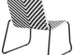 ΜΕΤΑΛΛΙΚΗ ΚΑΡΕΚΛΑ PONY HM6082 ΜΑΥΡΟ & ΑΣΠΡΟ ΣΥΝΘ.RATTAN 66x68x75Υεκ.