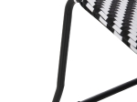 ΜΕΤΑΛΛΙΚΗ ΚΑΡΕΚΛΑ PONY HM6082 ΜΑΥΡΟ & ΑΣΠΡΟ ΣΥΝΘ.RATTAN 66x68x75Υεκ.