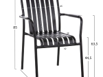 ΠΟΛΥΘΡΟΝΑ ΑΛΟΥΜΙΝΙΟΥ RACHEL HM6088.01 ΜΑΥΡΗ 63x58x85Υεκ.